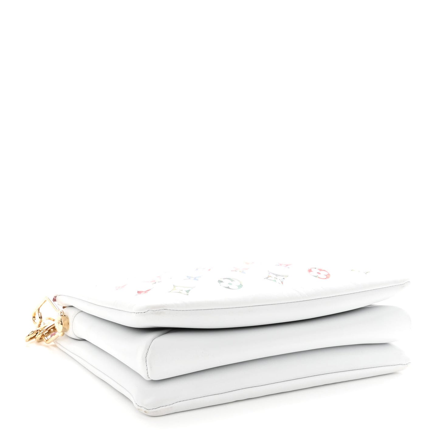 Lambskin Embossed Monogram LV Garden Coussin PM Cream