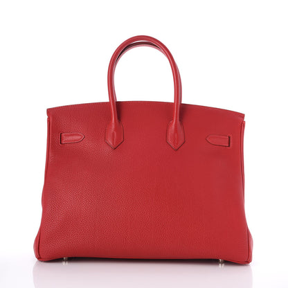 Hermes Togo Birkin 35 Rouge Casaque 5 of 34