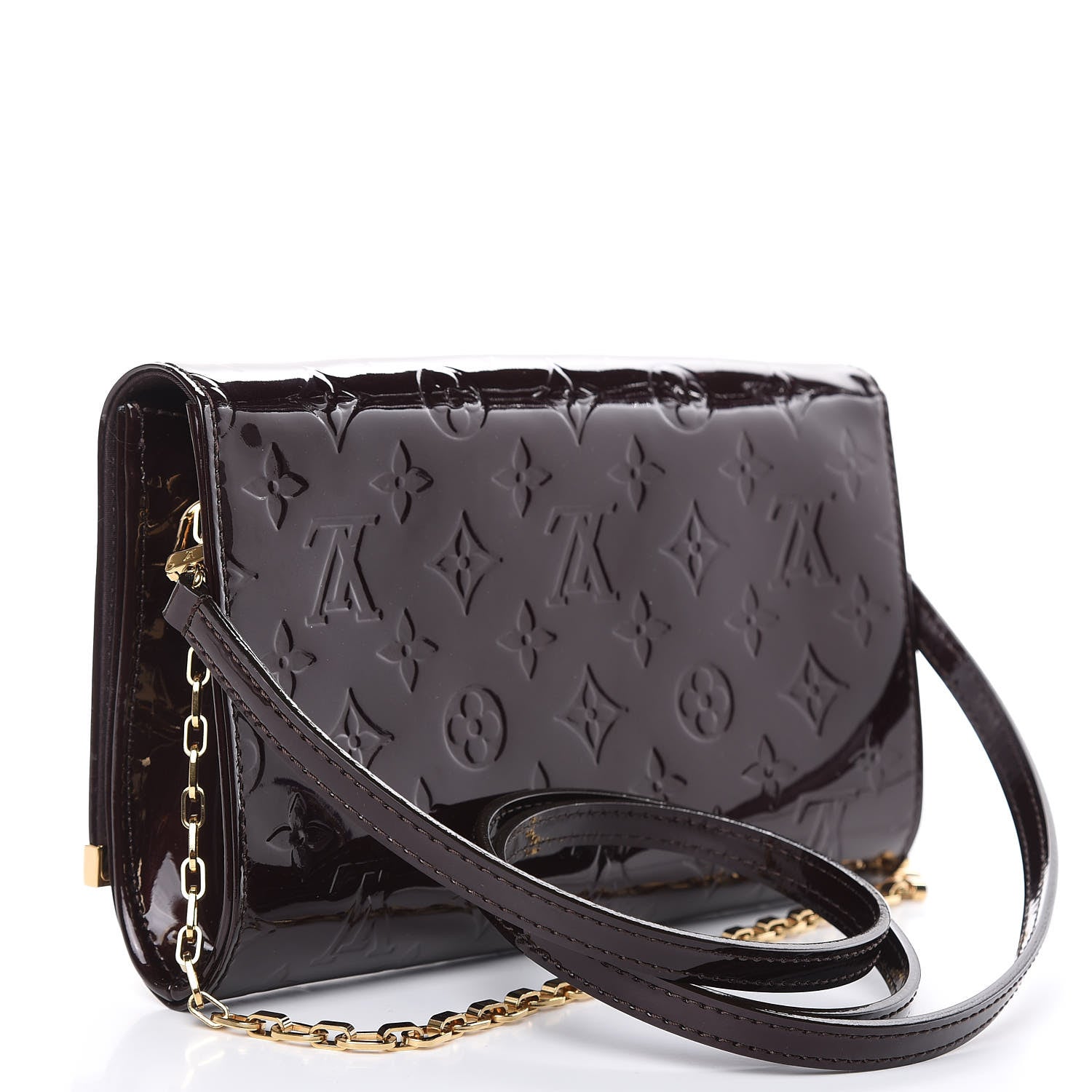 Louis Vuitton Vernis Ana Clutch Amarante 3 of 9