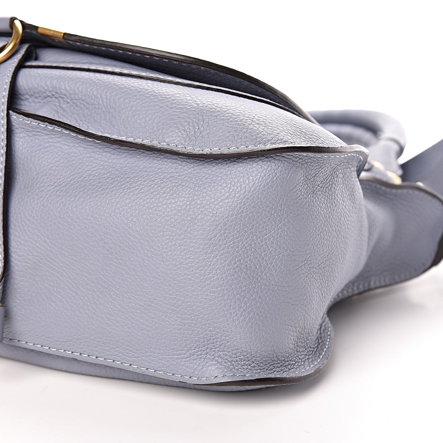 Calfskin Medium Marcie Satchel Washed Blue