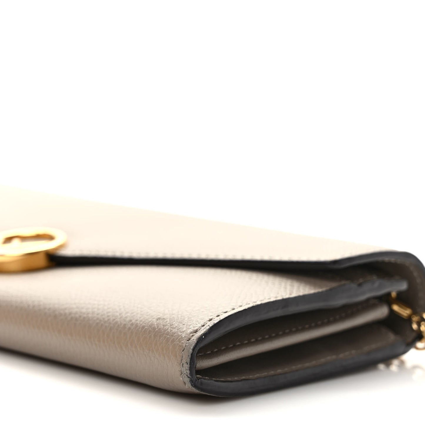 Vitello Cruise F is Fendi Continental Envelope Wallet on Chain Tortora