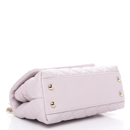 Chanel Caviar Quilted Mini Coco Handle Flap Lilas Lilac 3 of 10