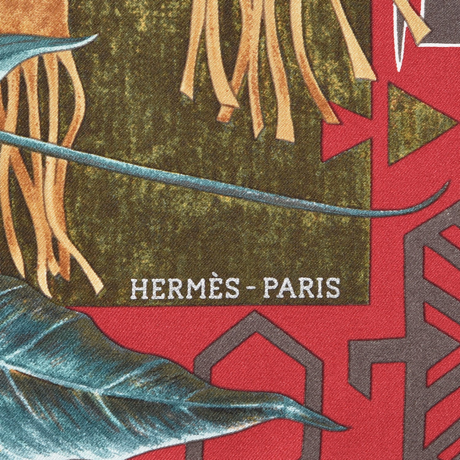 Hermes Silk Wako Ni Scarf 90 3 of 7