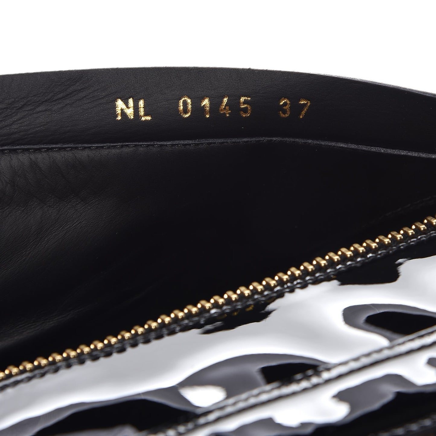 Patent Calfskin Monogram Macadam Ranger Combat Boots 37 Black