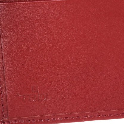 Fendi Zucca Continental Wallet Tobacco Rosso 6 of 9