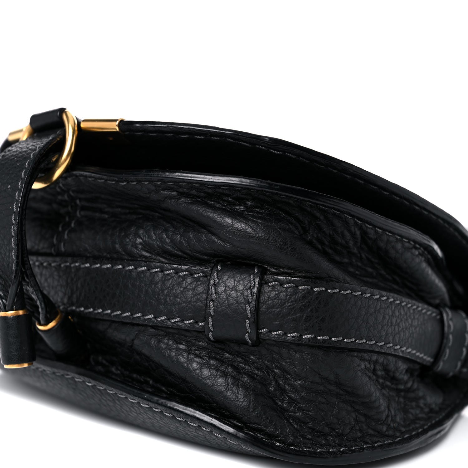 Chloe Calfskin Mini Marcie Round Crossbody Bag Black 9 of 10
