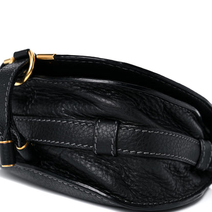 Chloe Calfskin Mini Marcie Round Crossbody Bag Black 9 of 10
