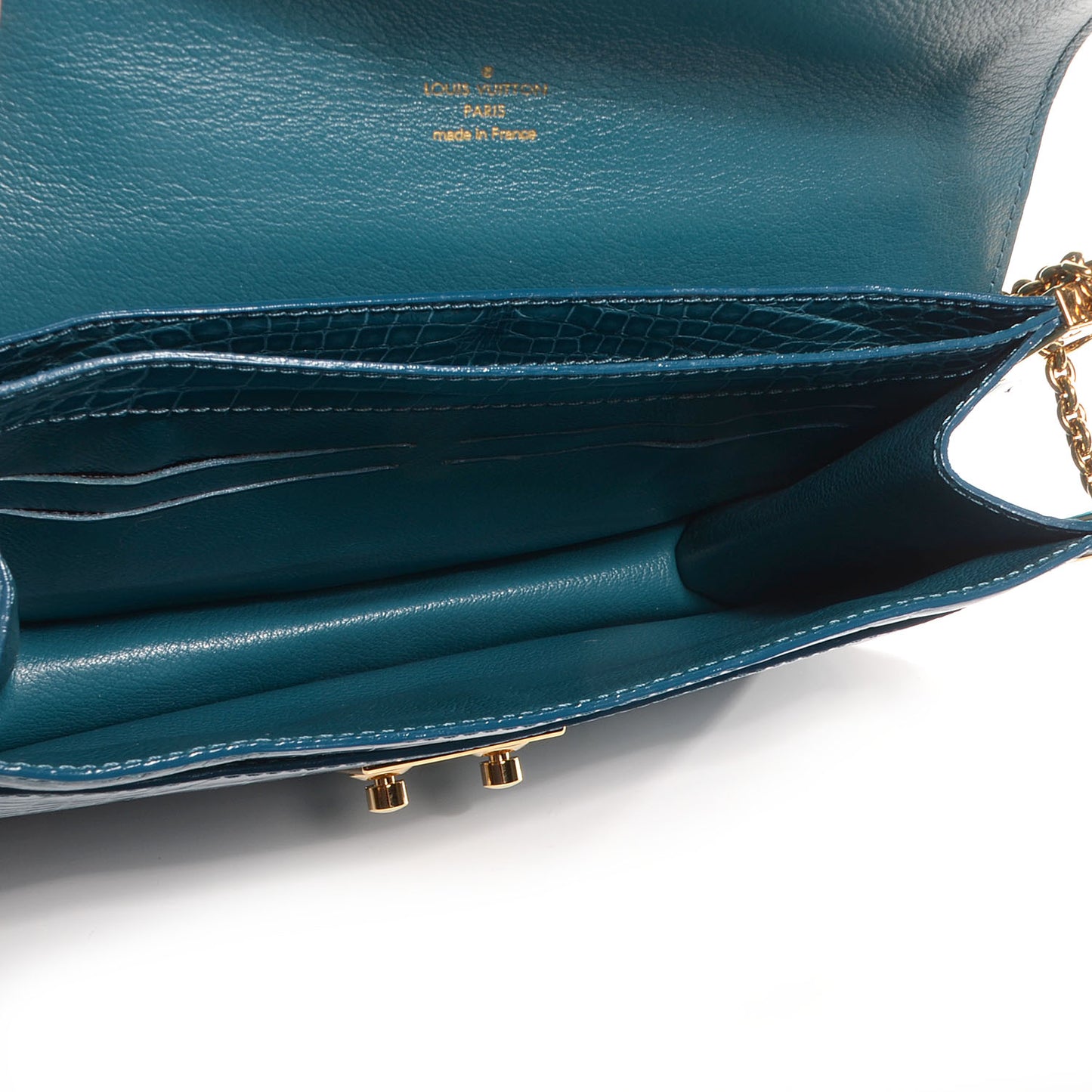 Alligator Shoulder Bag Blue Special Order