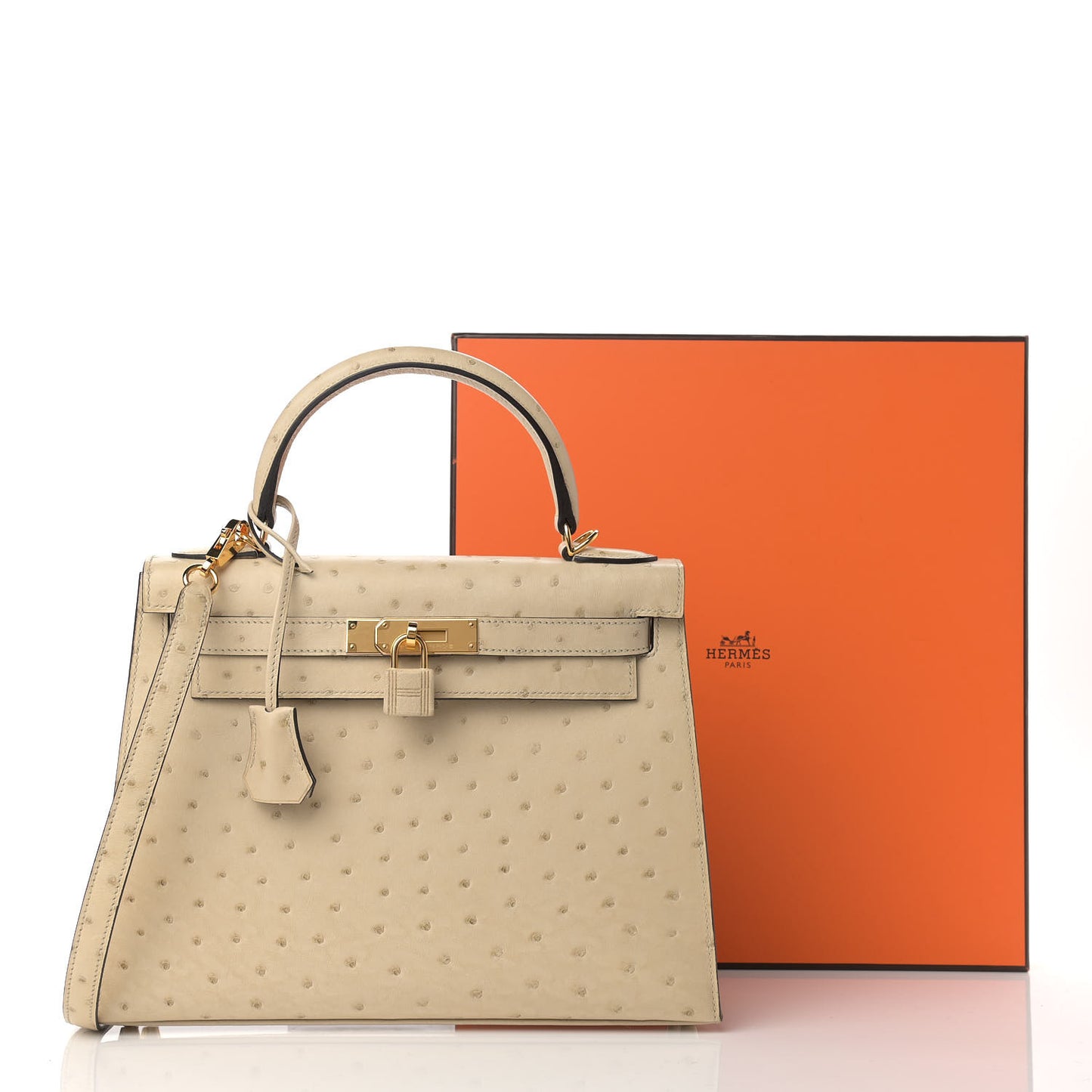 Ostrich Kelly Sellier 28 Parchemin
