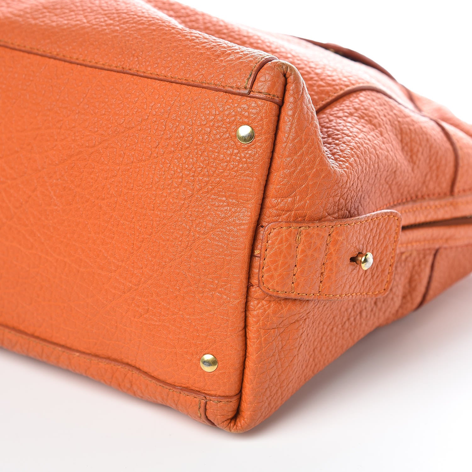 Chloe Grained Calfskin Brooke Satchel Orange 17 of 17