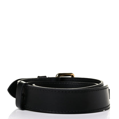 Louis Vuitton Calfskin Adjustable Odeon Shoulder Strap Black 2 of 4