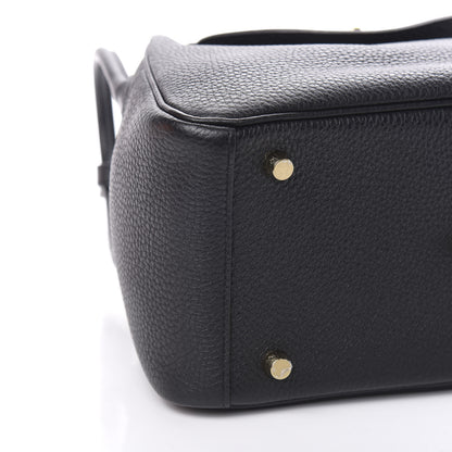 Hermes Taurillon Clemence Lindy 26 Black 8 of 11