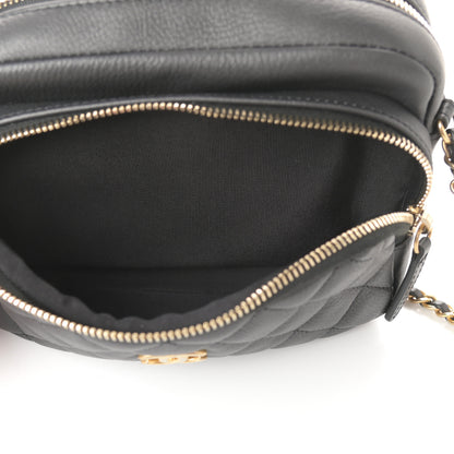 Chanel Calfskin Quilted Day Trips Camera Case Black 8 of 11
