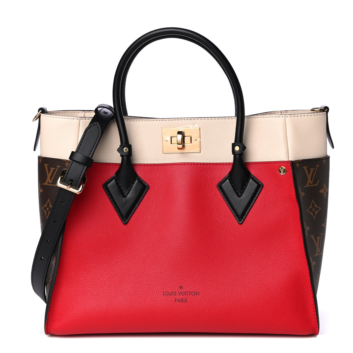 Louis Vuitton Calfskin Monogram On My Side Pirate Red 1 of 12