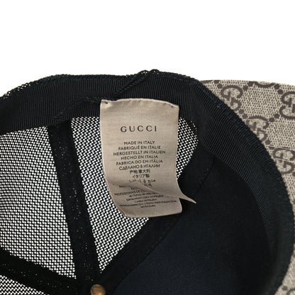 Gucci GG Supreme Monogram Bee Print Baseball Hat XS Beige 7 of 9