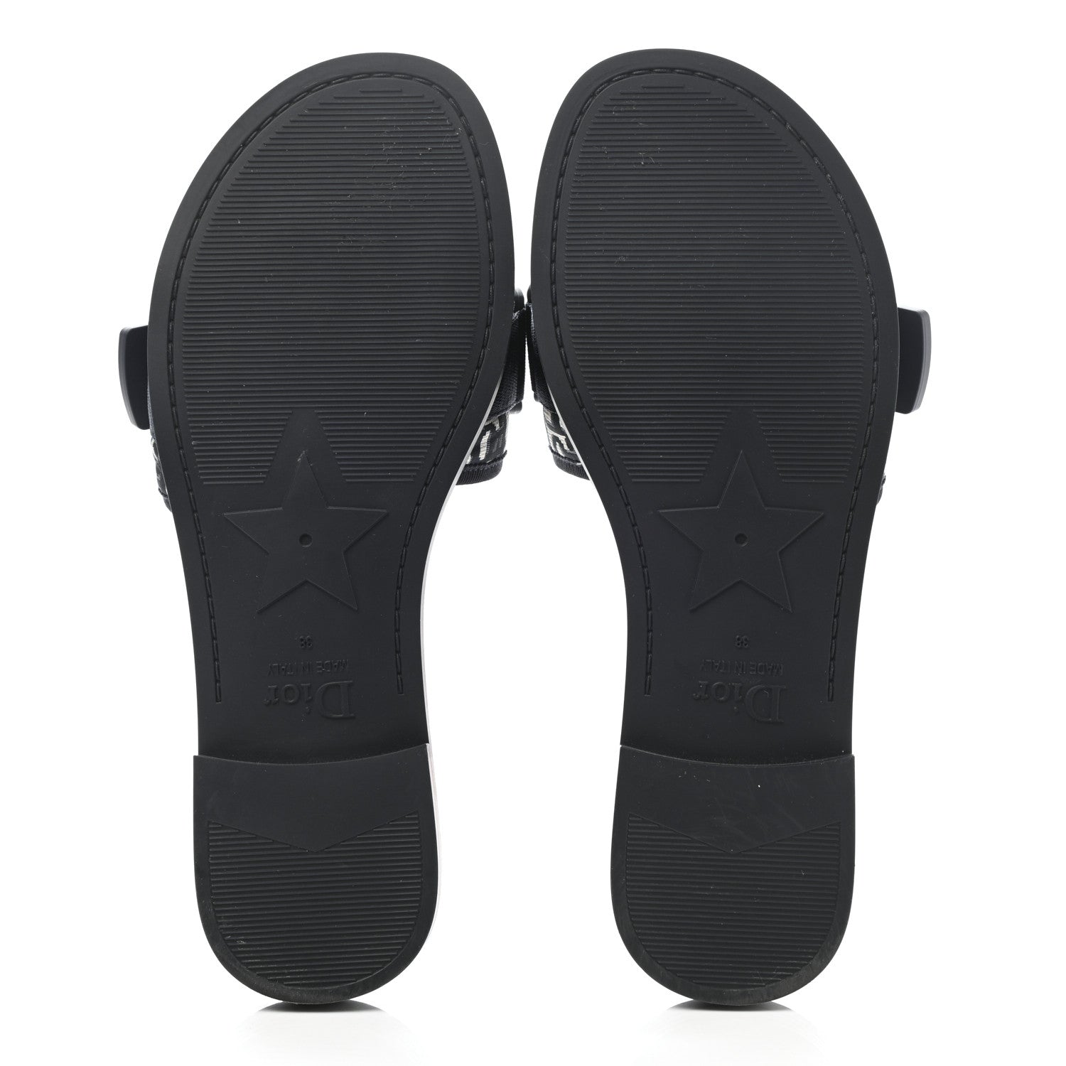 Christian Dior Nylon Oblique Dio(r)evolution Slide Sandals 38 Deep Blue 5 of 9