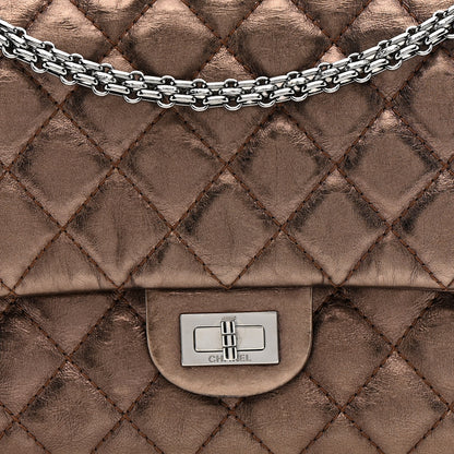 Chanel Metallic Aged Calfskin Quilted 2.55 Reissue 226 Flap Bronze 8 of 11