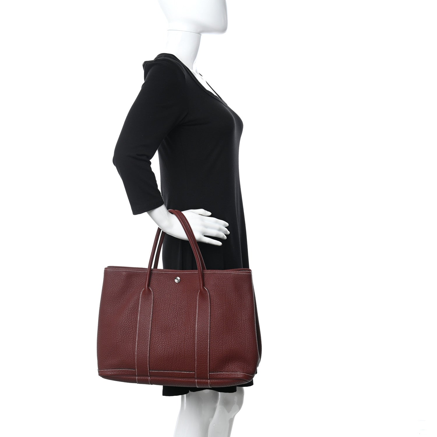 Hermes Negonda Garden Party Tote 36 MM Rouge H 2 of 11