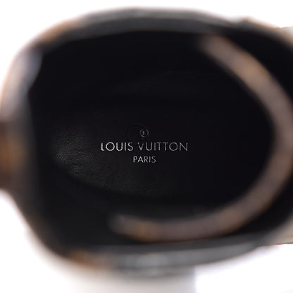 Louis Vuitton Suede Calfskin Monogram Laureate Platform Desert Boots 36 Taupe 6 of 11