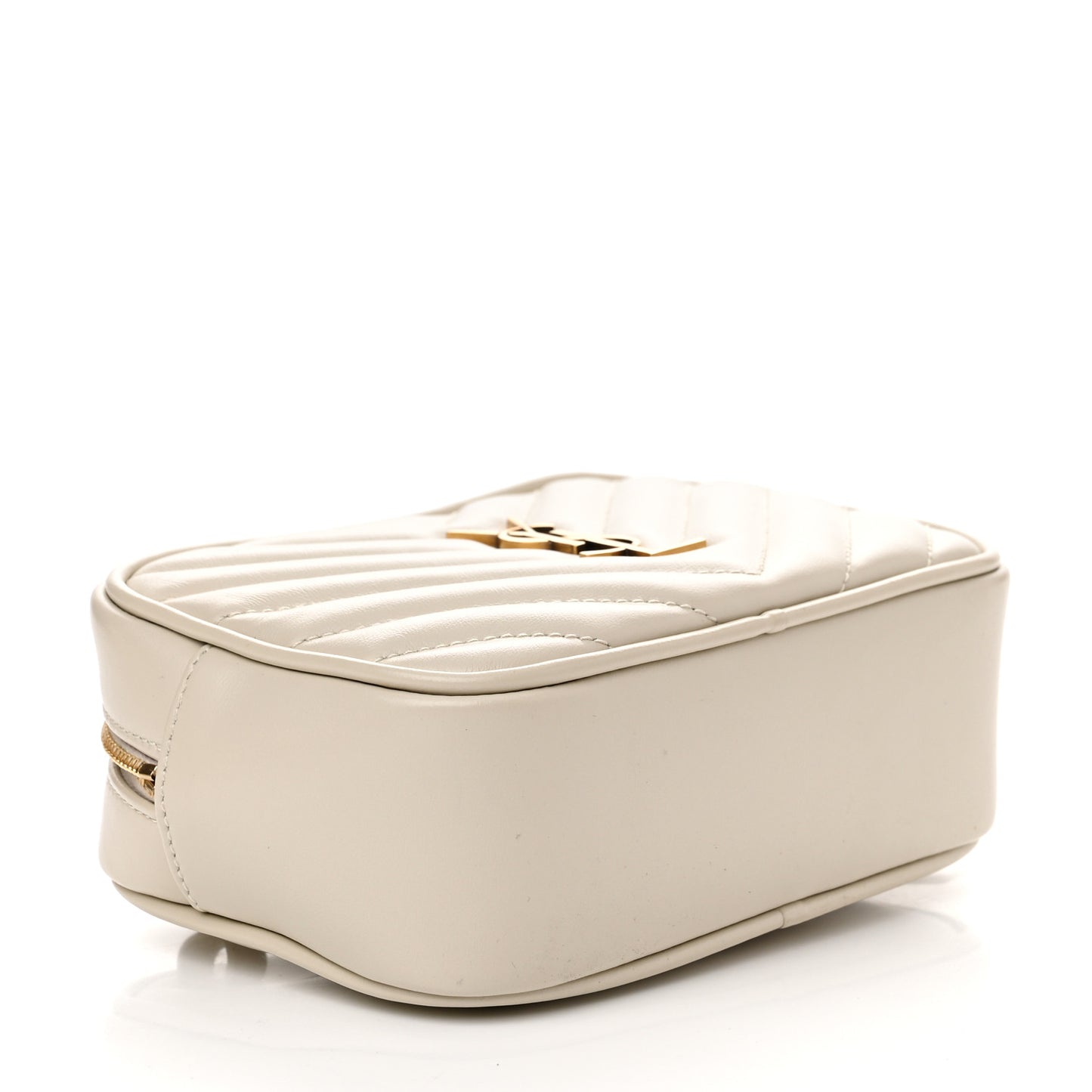 Calfskin Matelasse Monogram Lou Belt Bag Ivory