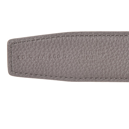Hermes Box Togo Strie 32mm H Belt 90 Black Etain 6 of 6