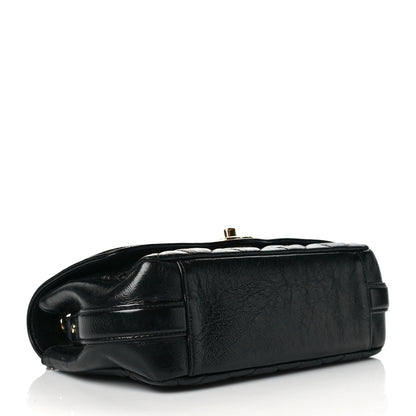Chanel Crumpled Glazed Lambskin Quilted Small Flap Black 4 of 12