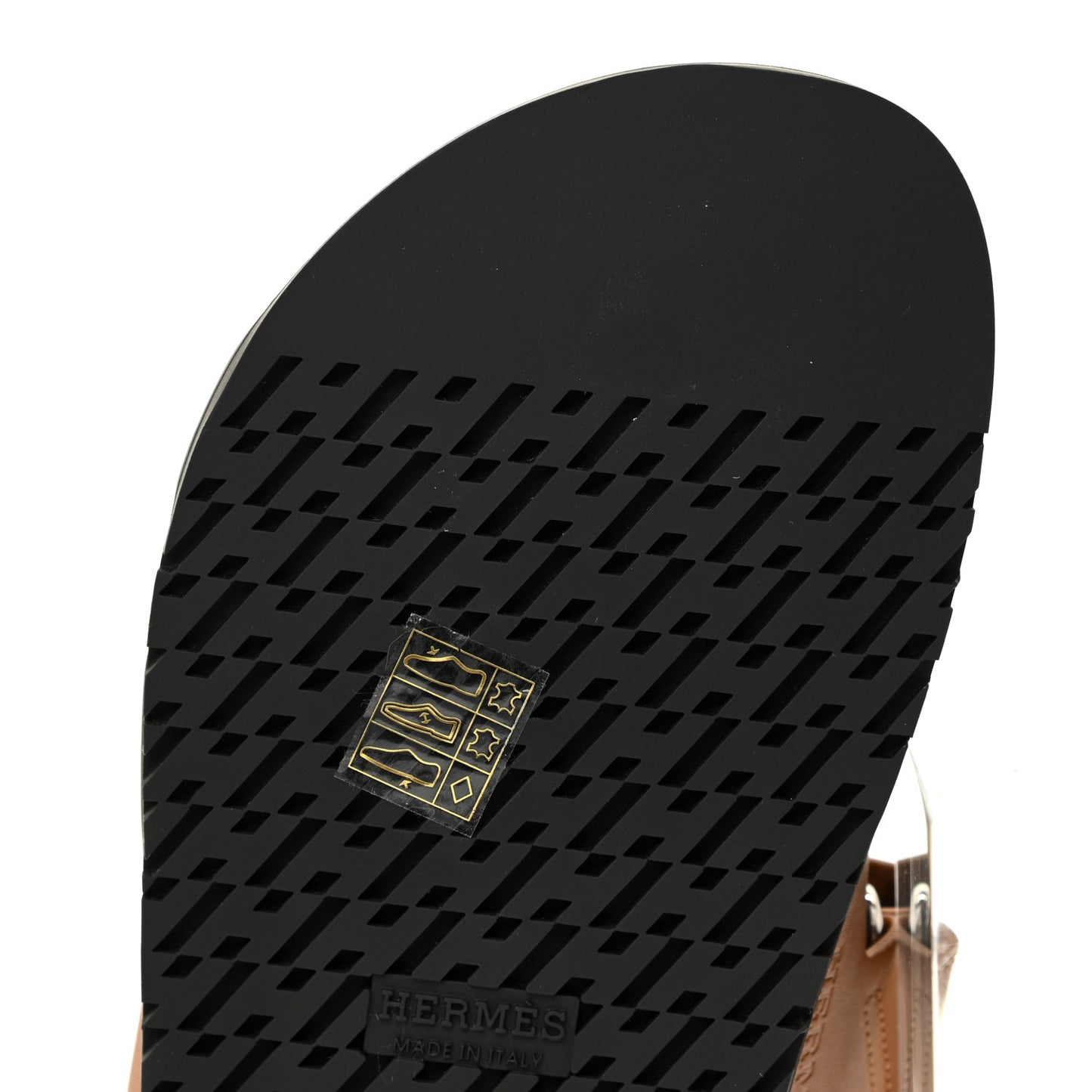 Calfskin Womens Chypre Sandals 37.5 Gold