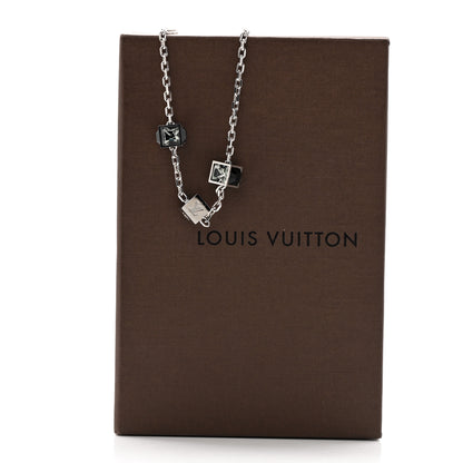 Louis Vuitton Swarovski Gamble Short Necklace Silver 7 of 7