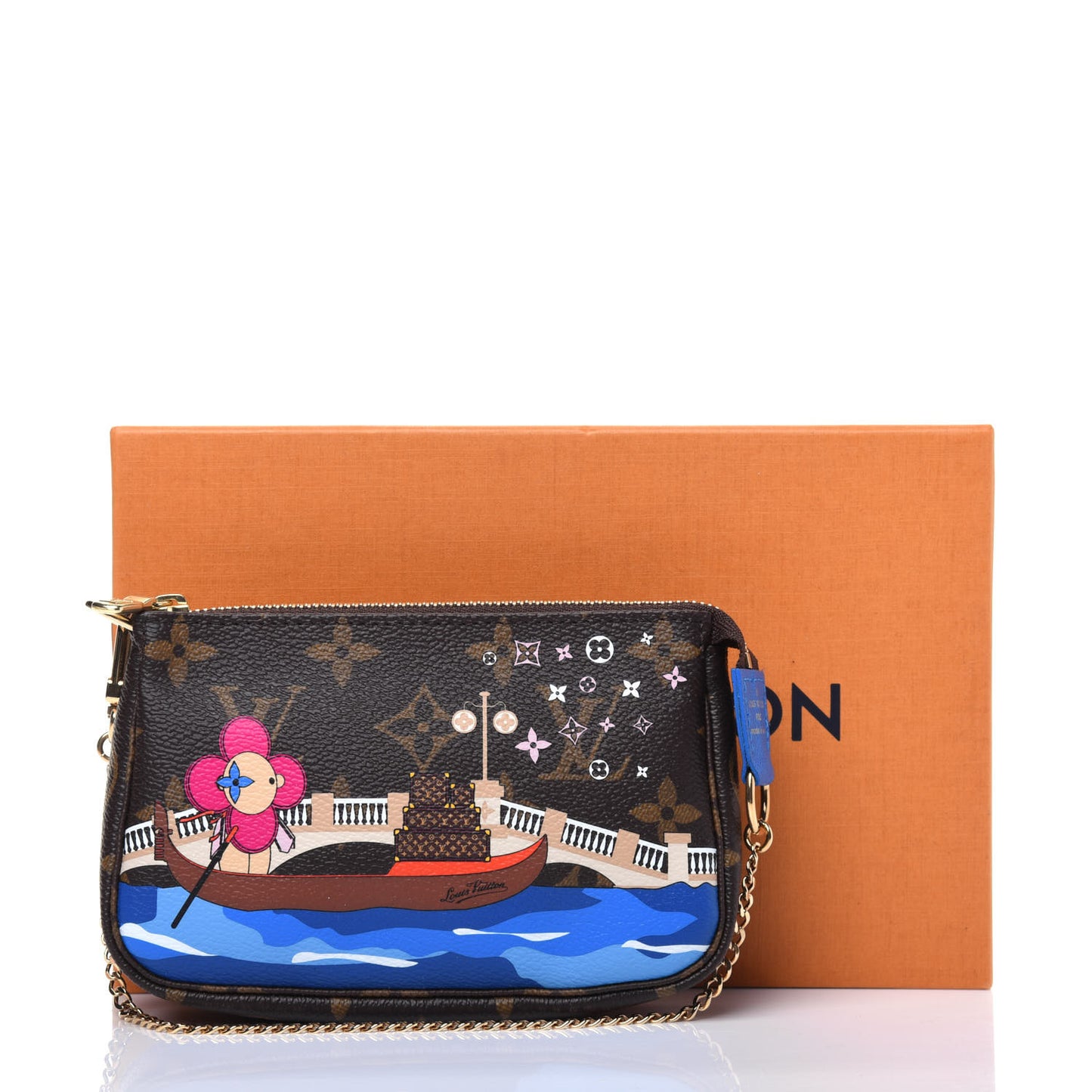 Monogram 2019 Christmas Animation Mini Venice Pochette Accessories Blue