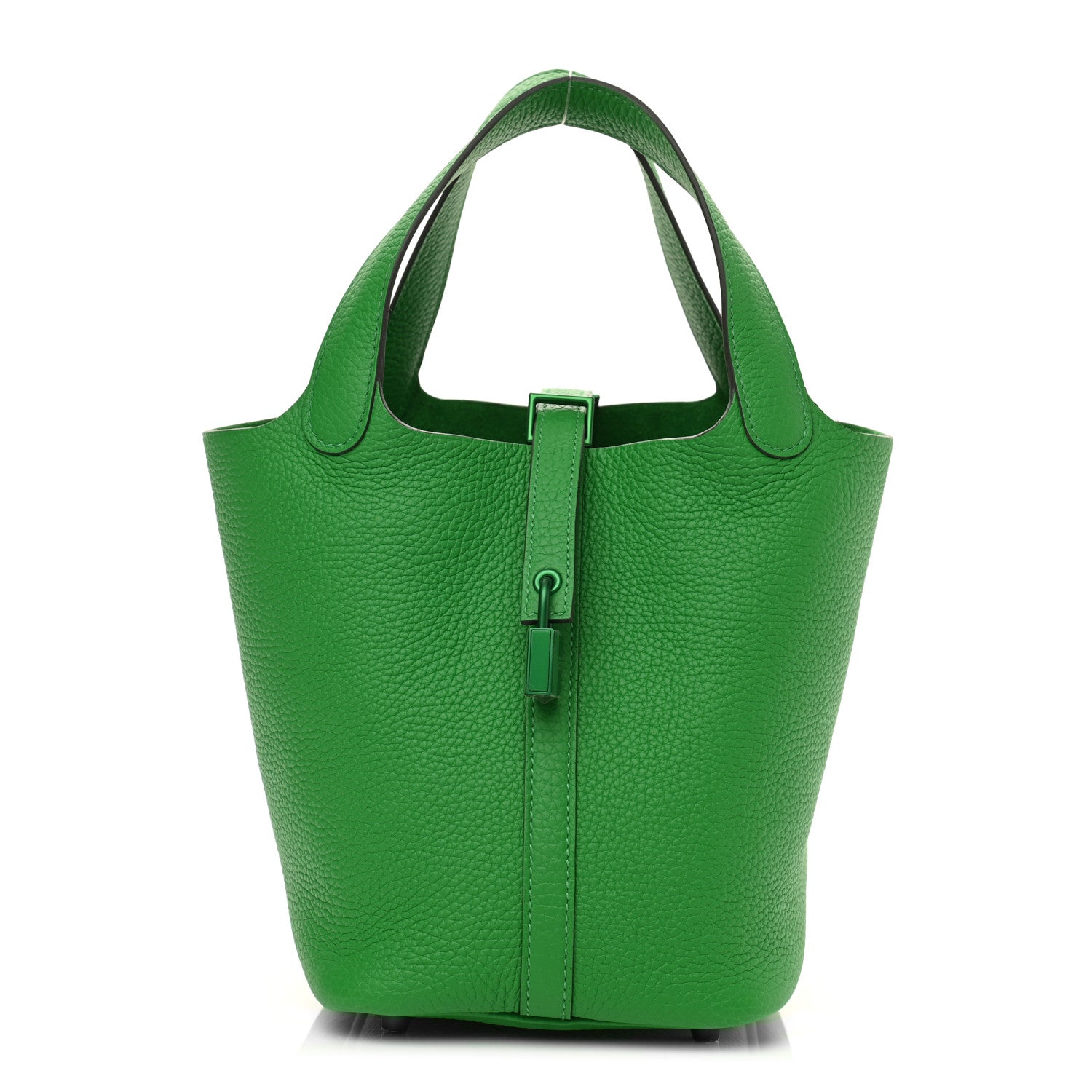 Hermes Taurillon Clemence Monochrome Picotin Lock 18 PM Bambou 1 of 11