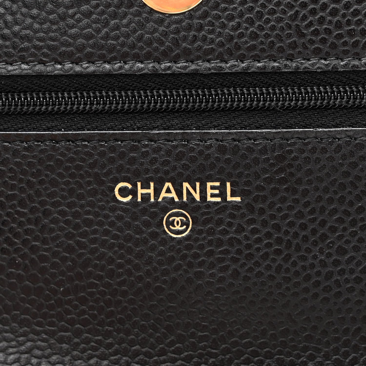 Chanel Caviar Quilted Wallet On Chain WOC Black 11 of 12