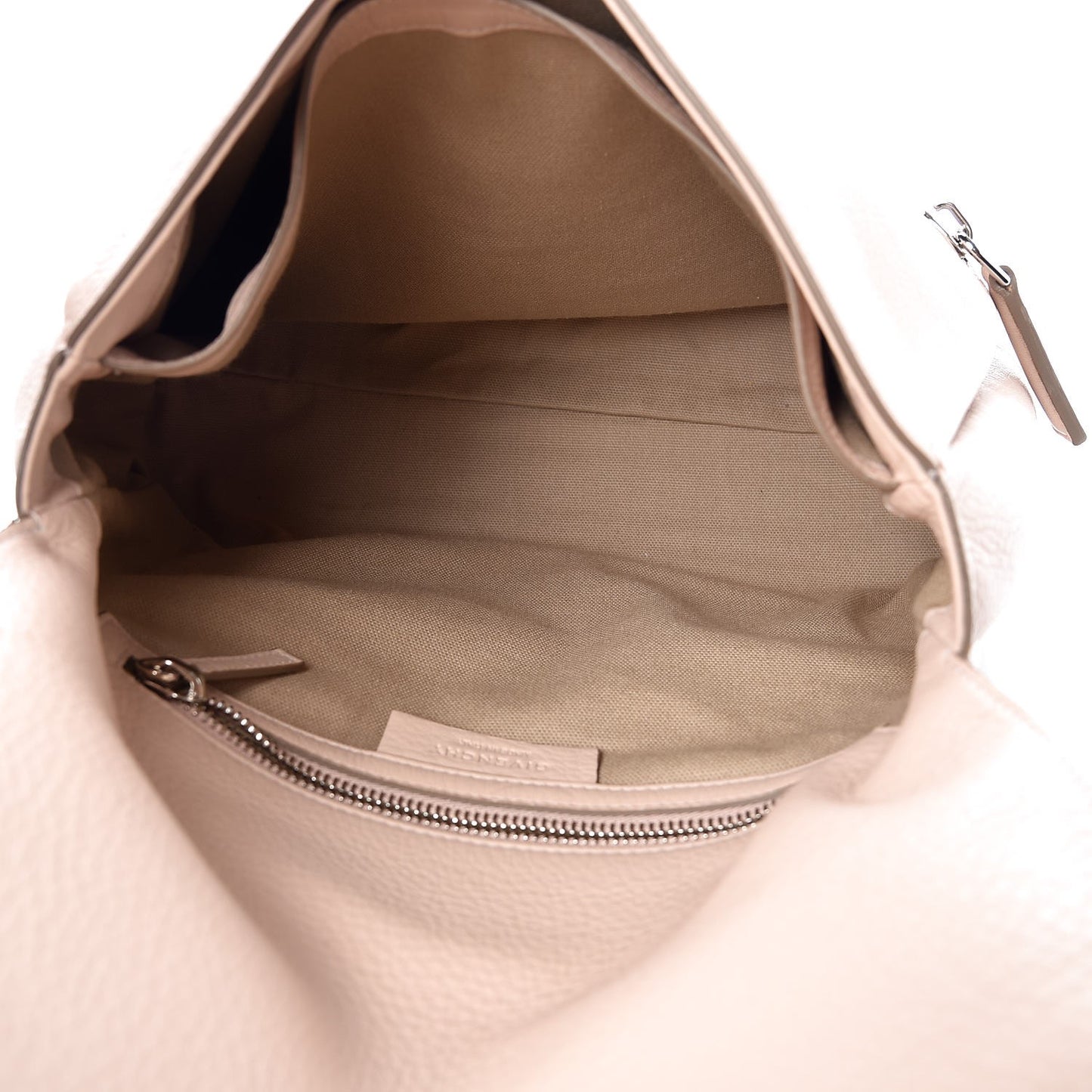 Calfskin Small Pandora Pure Flap Bag Nude Pink