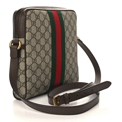 Gucci GG Supreme Monogram Web Small Ophidia Messenger Bag Brown 3 of 7