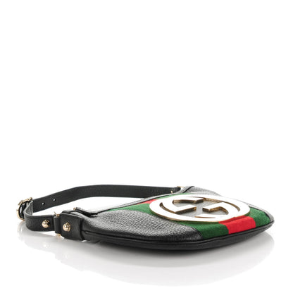 Gucci Calfskin Web Small Blondie Hobo Black 4 of 9