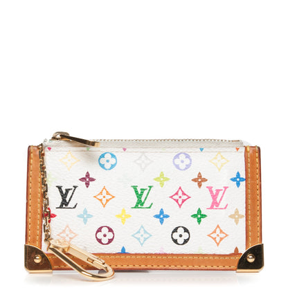Louis Vuitton Monogram Multicolor Key Pouch White 1 of 6