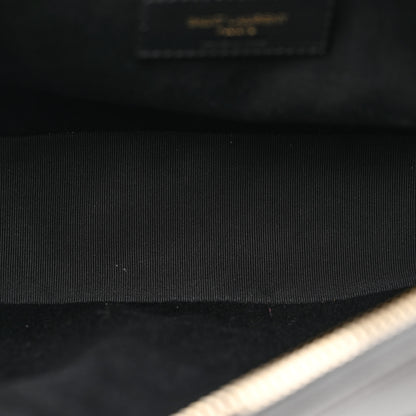 Saint Laurent Calfskin Matelasse Monogram Lou Camera Bag Storm 5 of 13