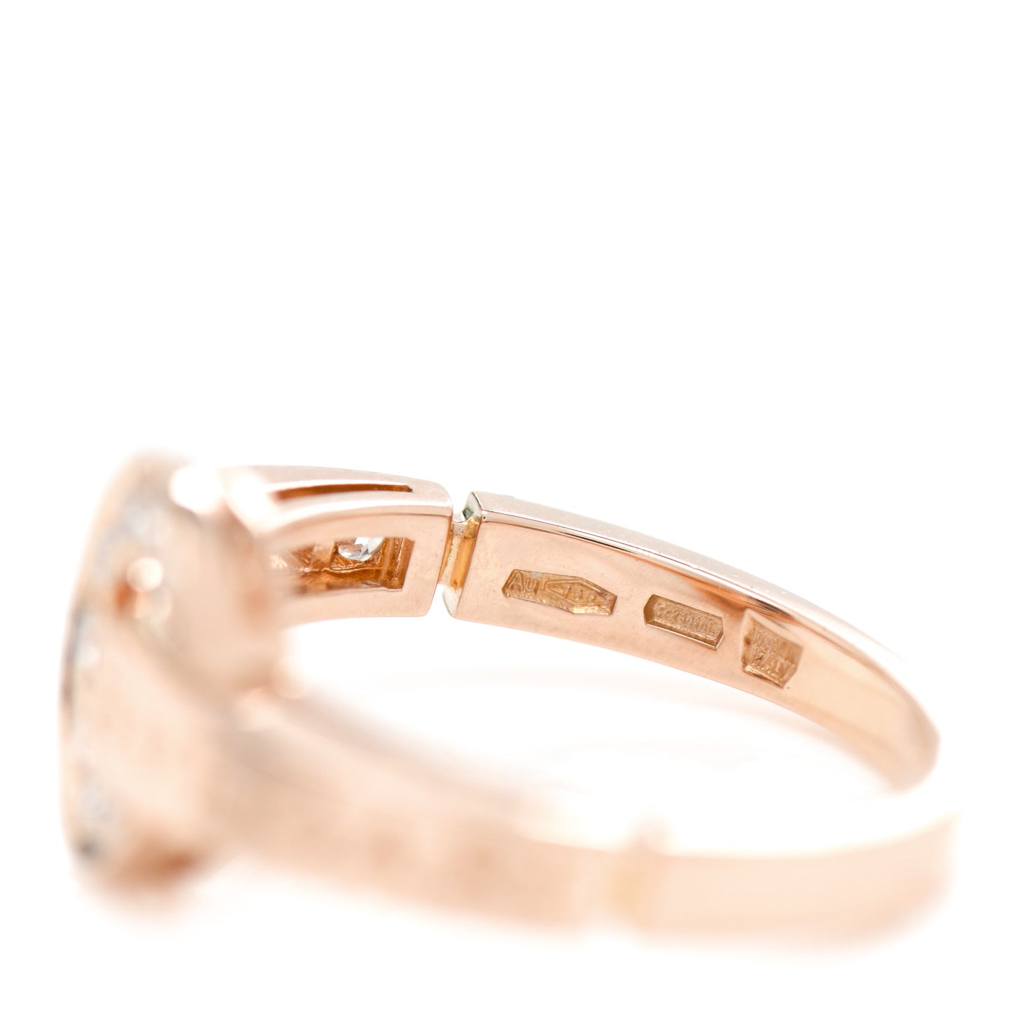 18K Rose Gold Diamond BVLGARI BVLGARI Ring 54 7