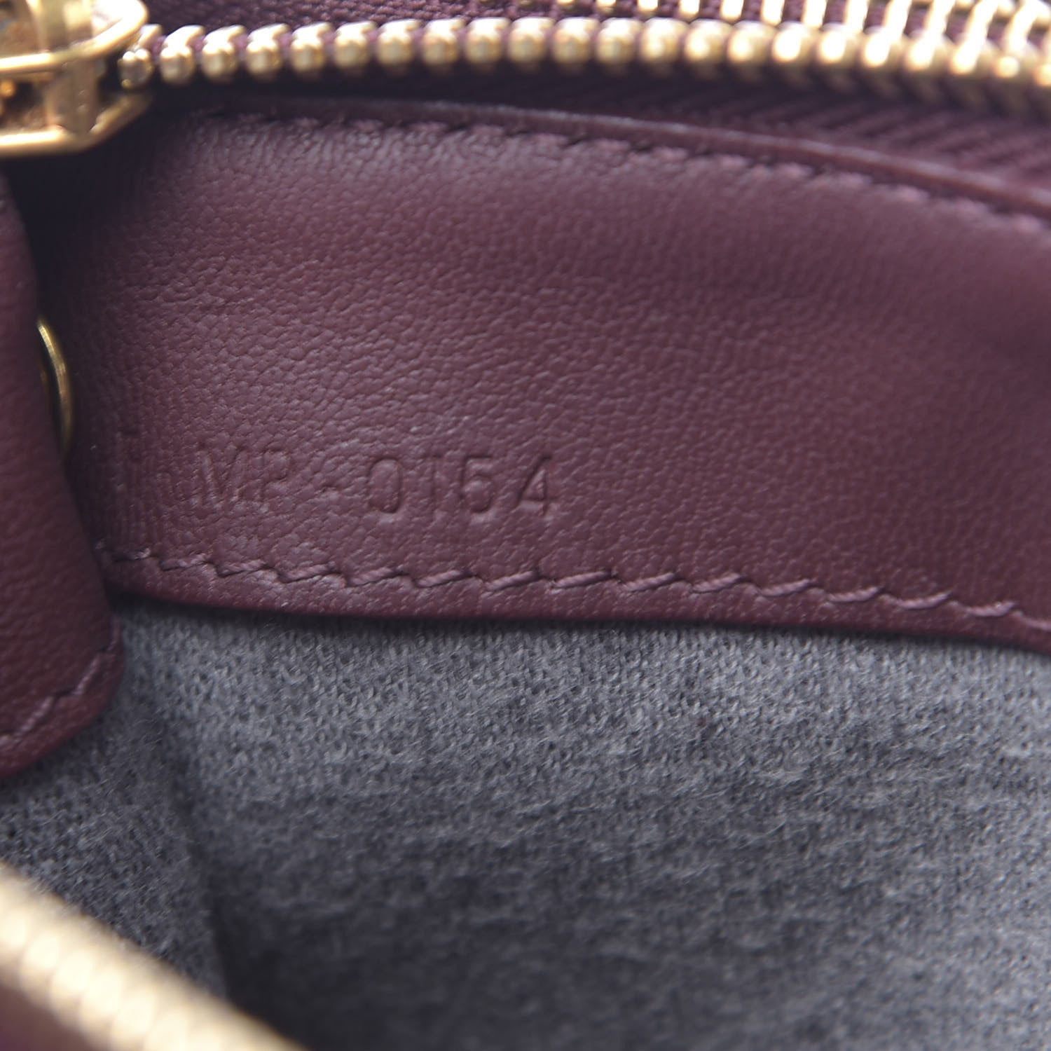 Celine Smooth Lambskin Small Trio Crossbody Bag Burgundy 9 of 17