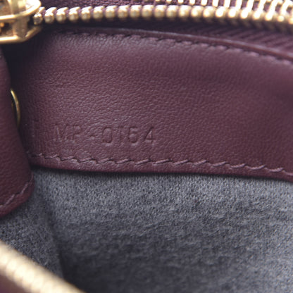 Celine Smooth Lambskin Small Trio Crossbody Bag Burgundy 9 of 17
