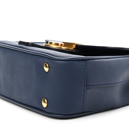 Burberry Trench Calfskin Small DK88 Top Handle Bag Ink Blue 9 of 9