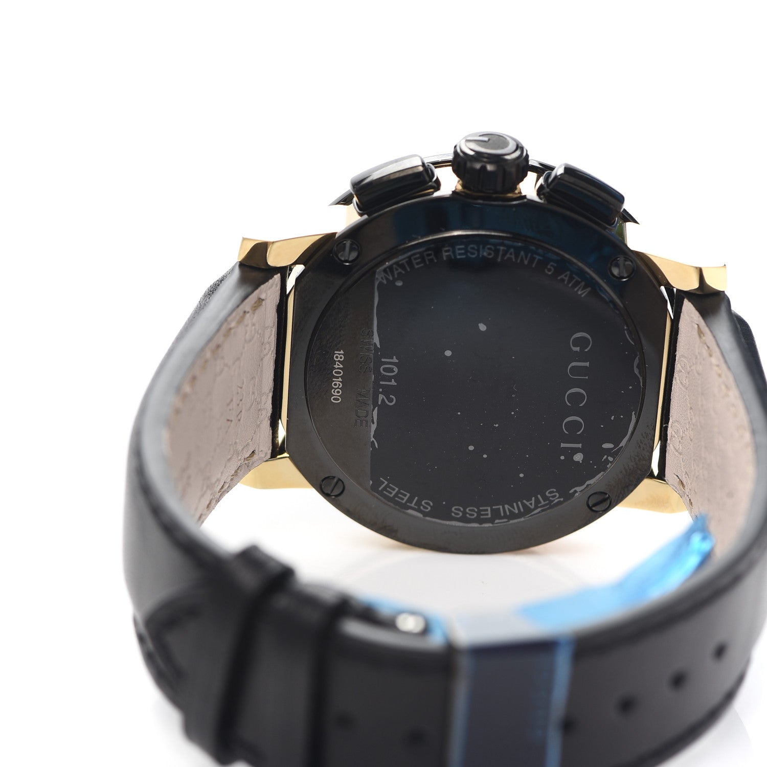 Gucci PVD Stainless Steel Calfskin 44mm G-Chrono Quartz Watch Black 4 of 5