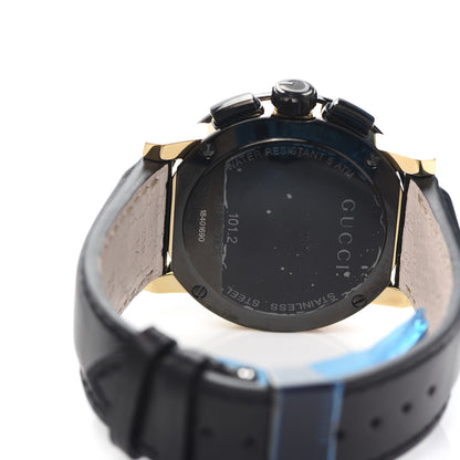 Gucci PVD Stainless Steel Calfskin 44mm G-Chrono Quartz Watch Black 4 of 5