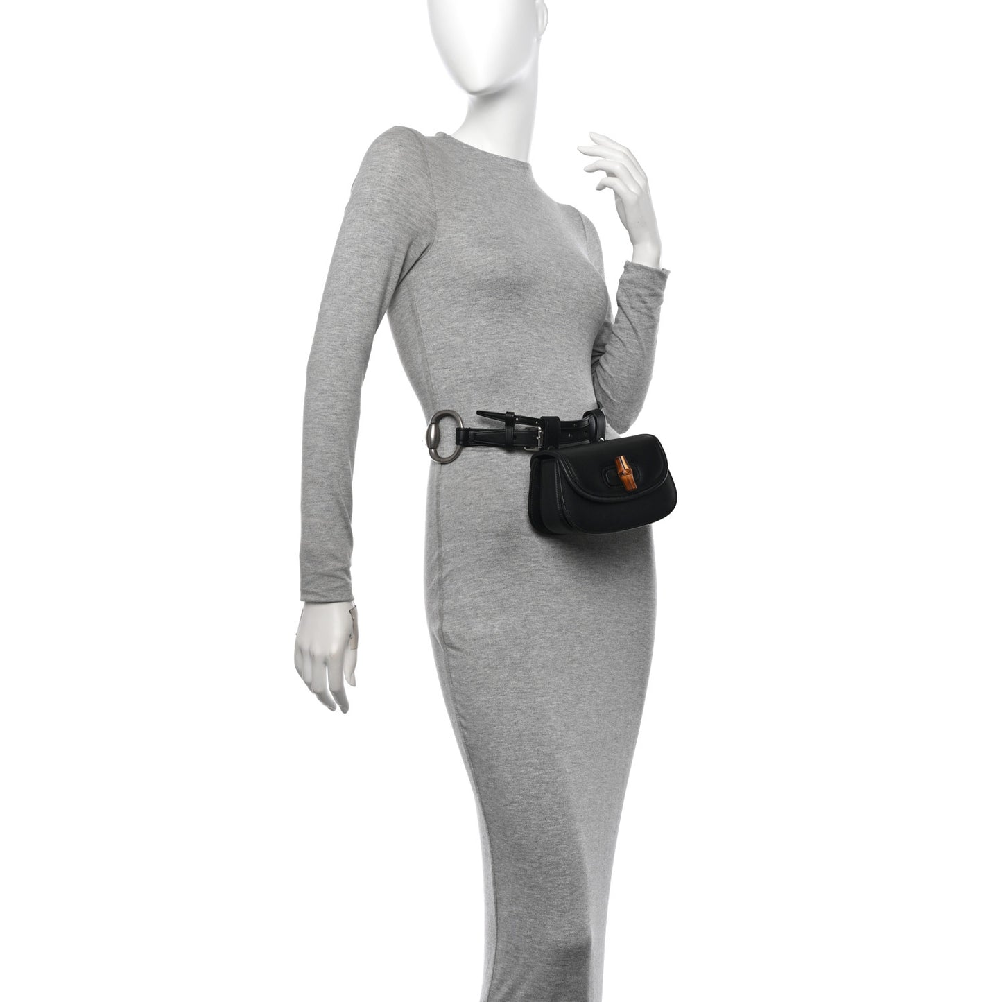 Calfskin Bamboo Mini 1947 Belt Bag 80 32 Black