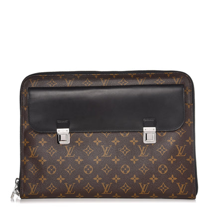 Louis Vuitton Monogram Macassar Porte Document 1 of 7