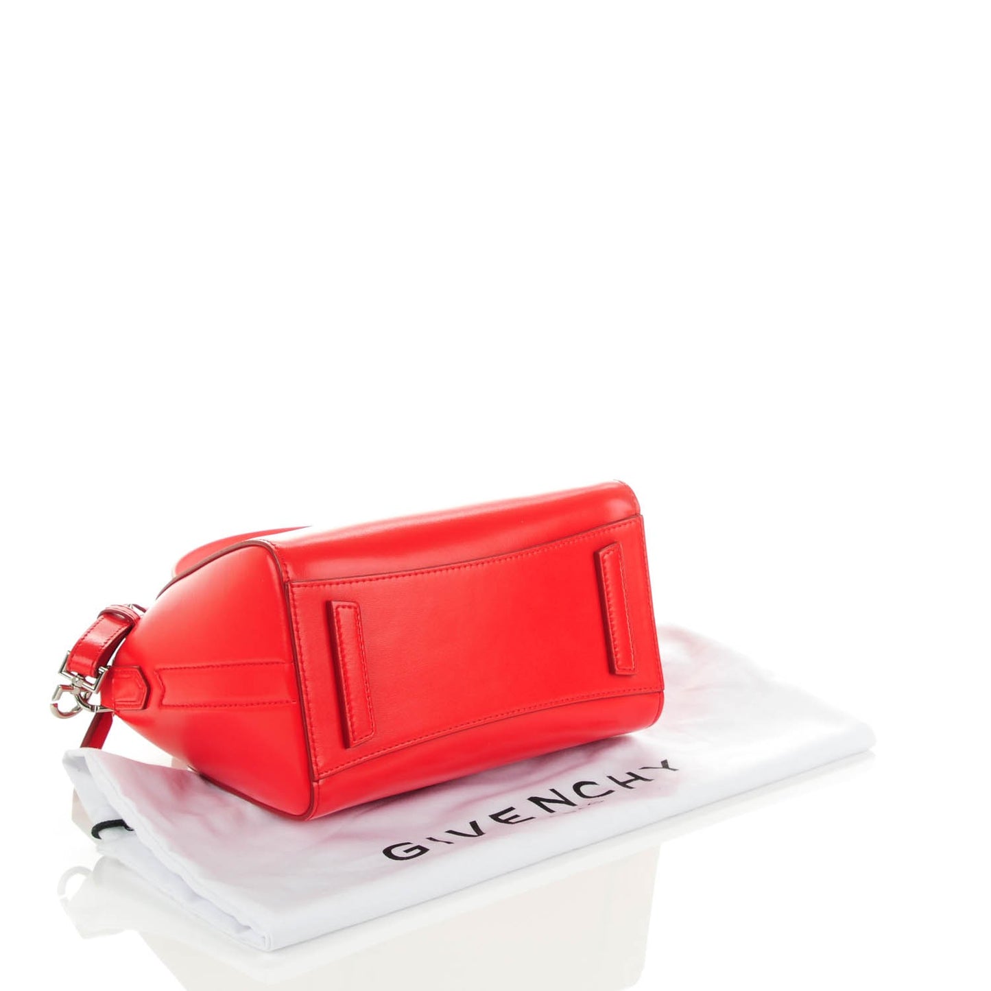Shiny Lord Calfskin Mini Antigona Red