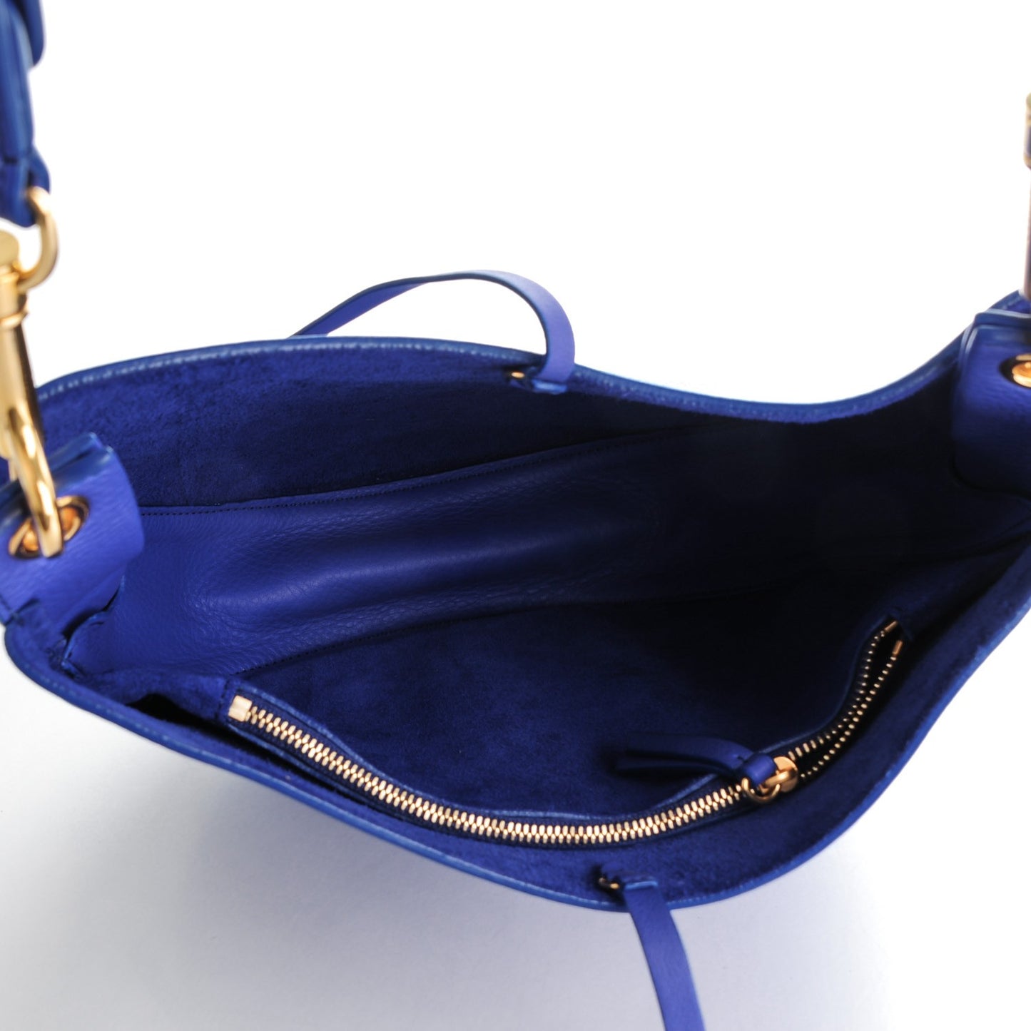Supple Calfskin Small Hobo Indigo