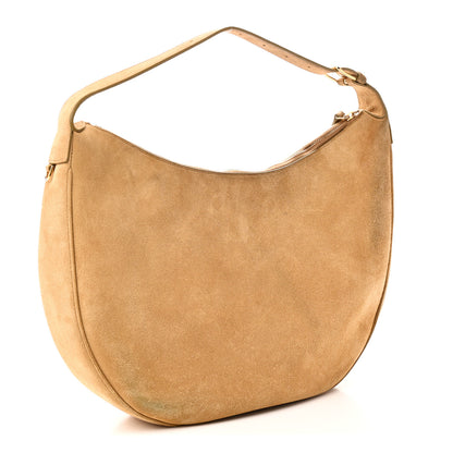 Celine Suede Calfskin Large Lulu Shoulder Bag Beige 3 of 11