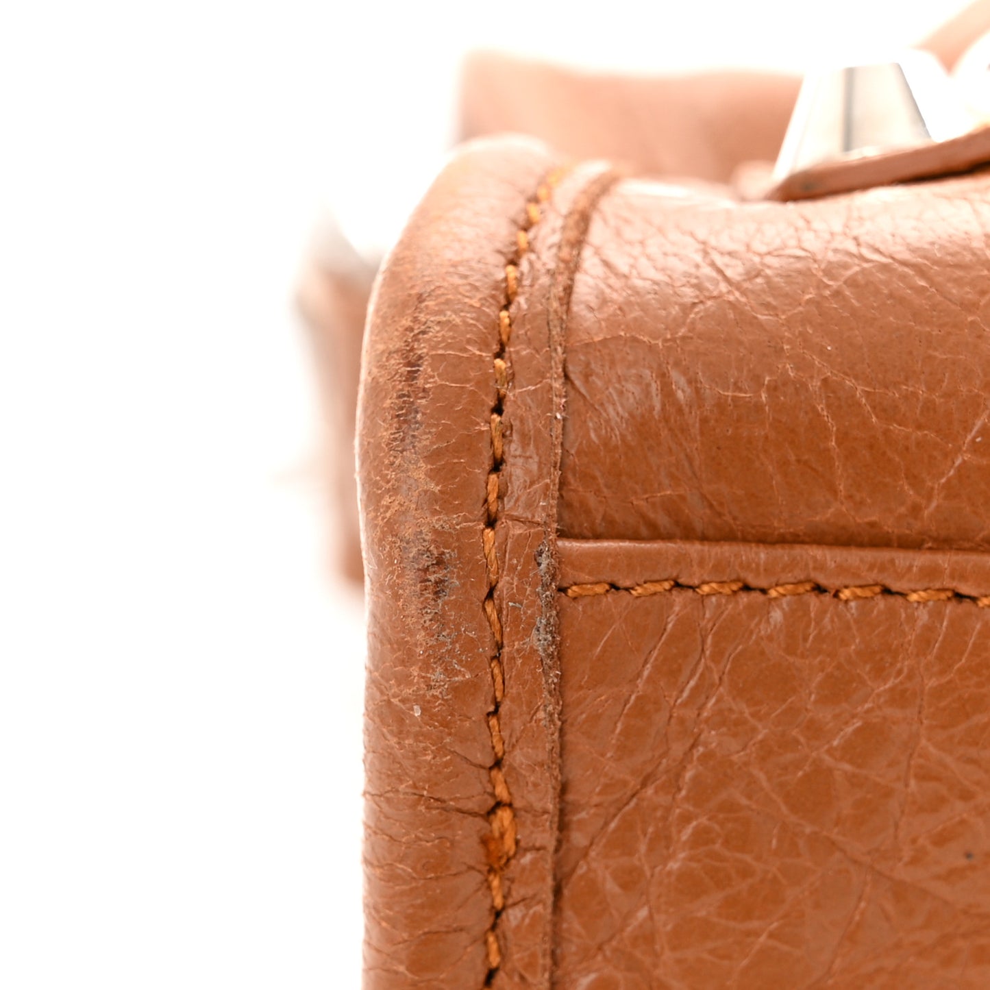 Agneau Classic Silver Hardware S City Camel