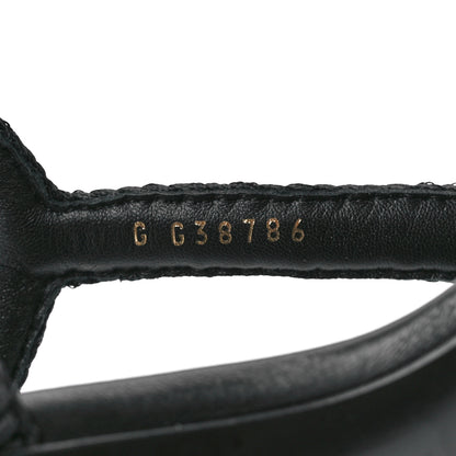 Chanel Lambskin CC Chain Braided Sandals 39 Black 8 of 9