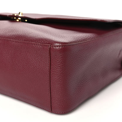Chanel Grained Calfskin Souplissimo Maxi Flap Burgundy 10 of 11